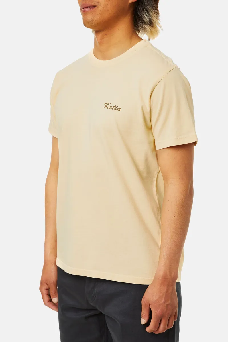 Katin Breezy Tee Sun Yellow Sand Wash-2